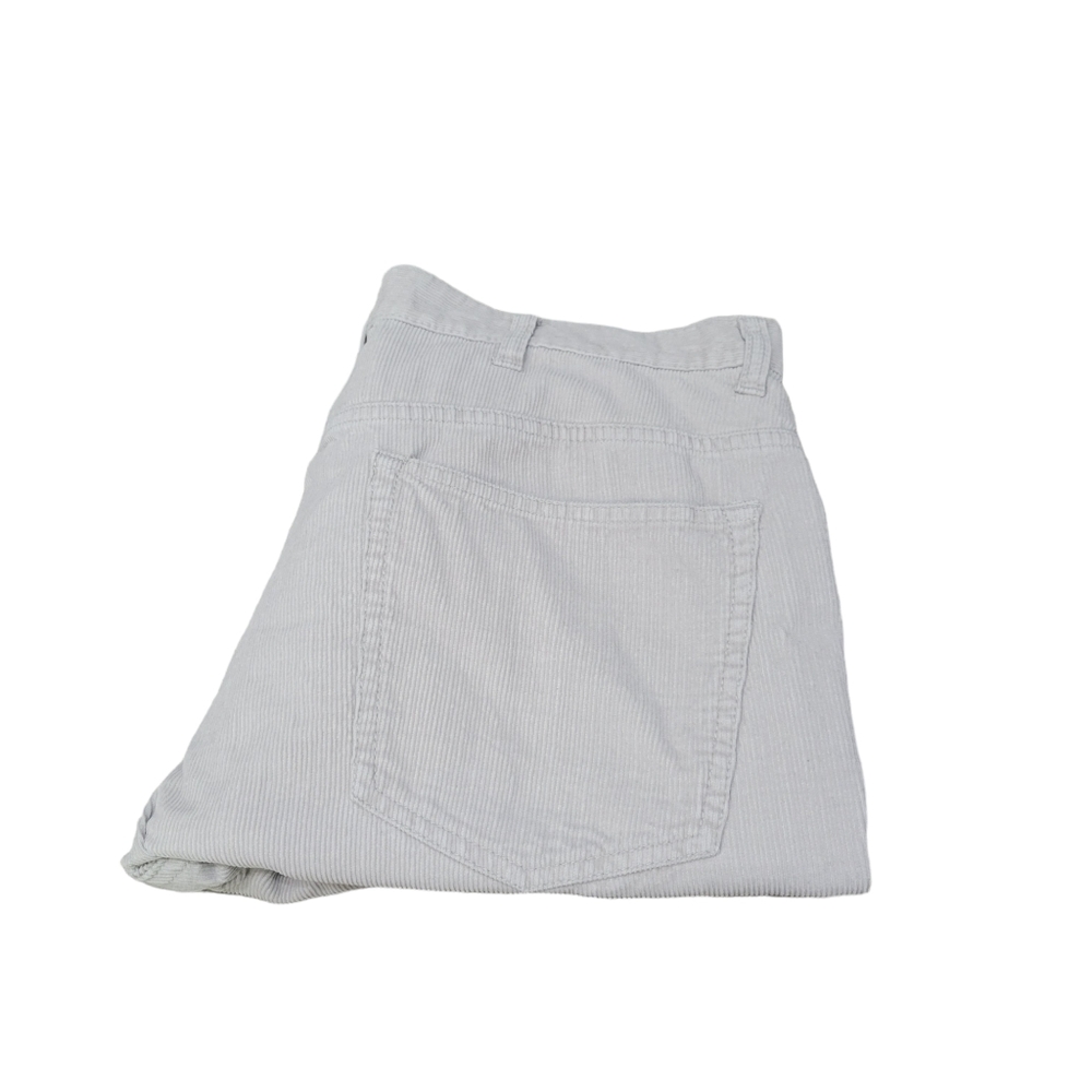 St Johns Bay Flat Front Corduroy Pants Men's Size 38 Gray